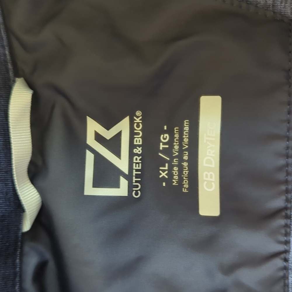 Cutter & Buck Navy Blue Stealth Hybrid Quilted Full Zip Windbreaker Size XL - Picture 5 of 6